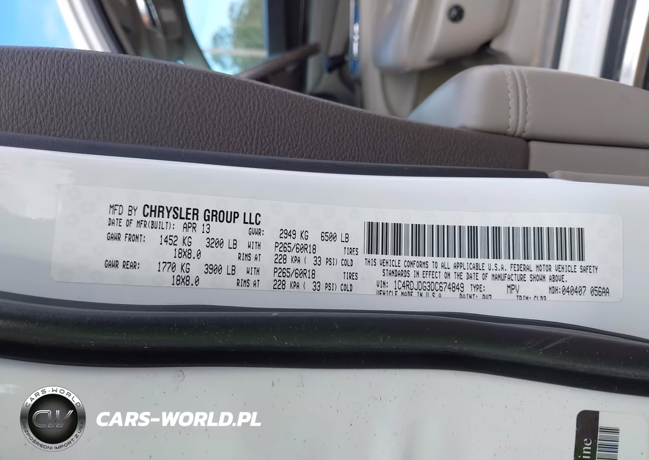 2013 Dodge Durango Crew VIN:1C4RDJDG3DC674849 - 9