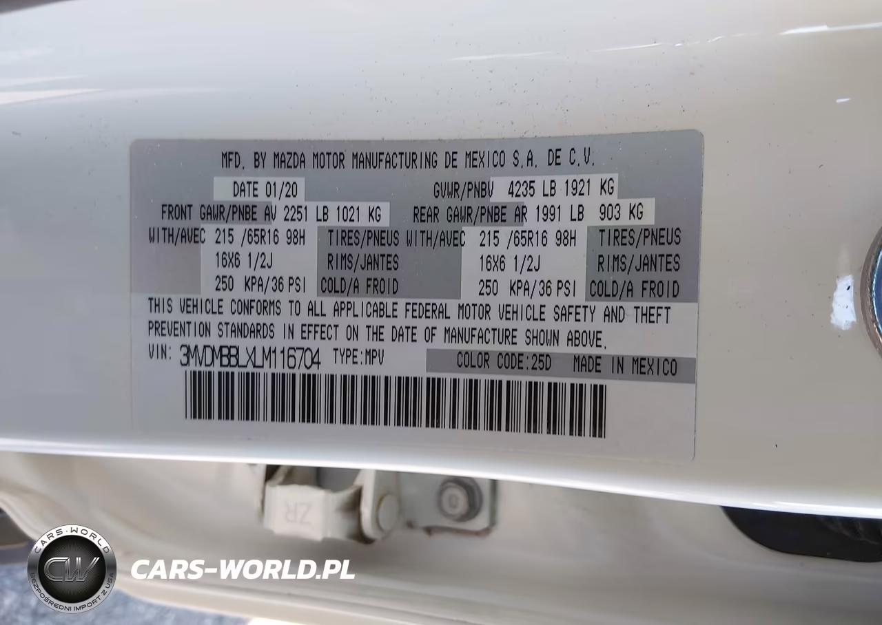 2020 Mazda Cx-30 VIN:3MVDMBBLXLM116704 - 9
