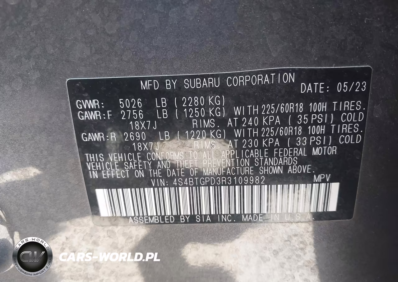 2024 Subaru Outback Touring Xt VIN:4S4BTGPD3R3109982 - 9