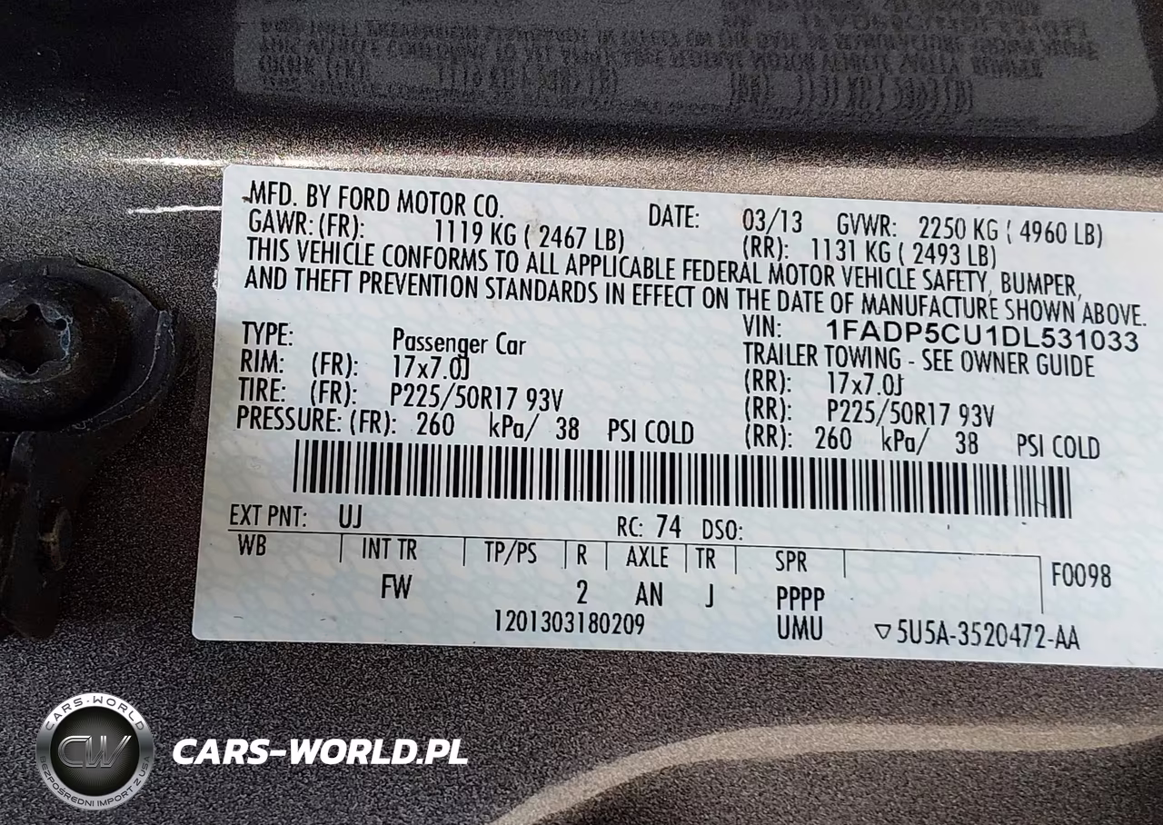 2013 Ford C-Max Energi Sel VIN:1FADP5CU1DL531033 - 9