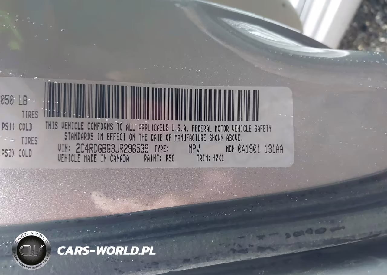 2018 Dodge Grand Caravan Se VIN:2C4RDGBG3JR296539 - 9