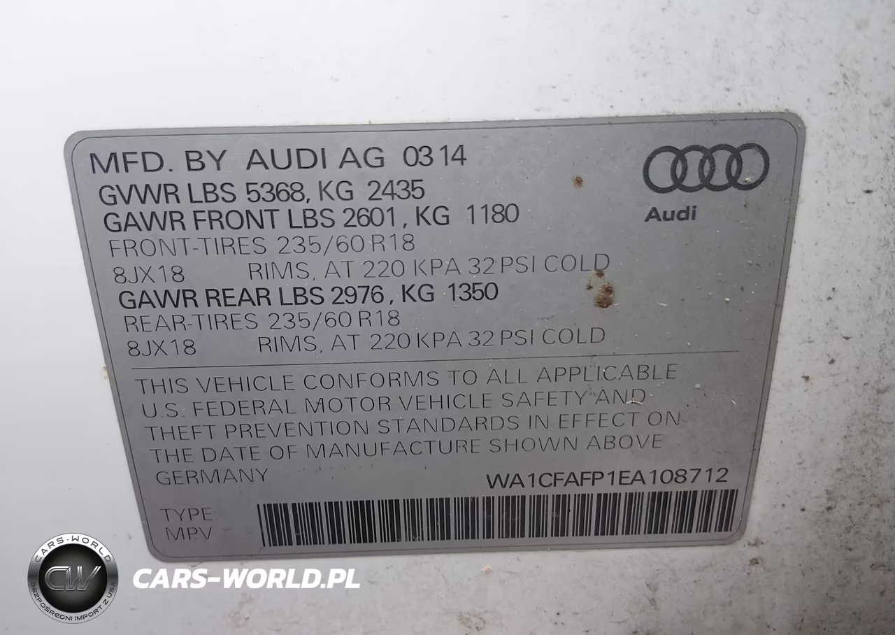 2014 Audi Q5 2.0T Premium VIN:WA1CFAFP1EA108712 - 9