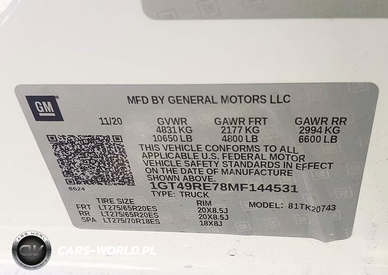 2021 GMC Sierra 2500Hd 4Wd Standard Bed Denali VIN:1GT49RE78MF144531 - 9