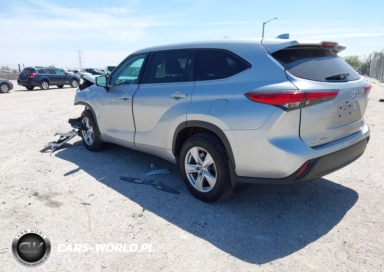 2021 Toyota Highlander L VIN:5TDCZRBH7MS144609 - 3
