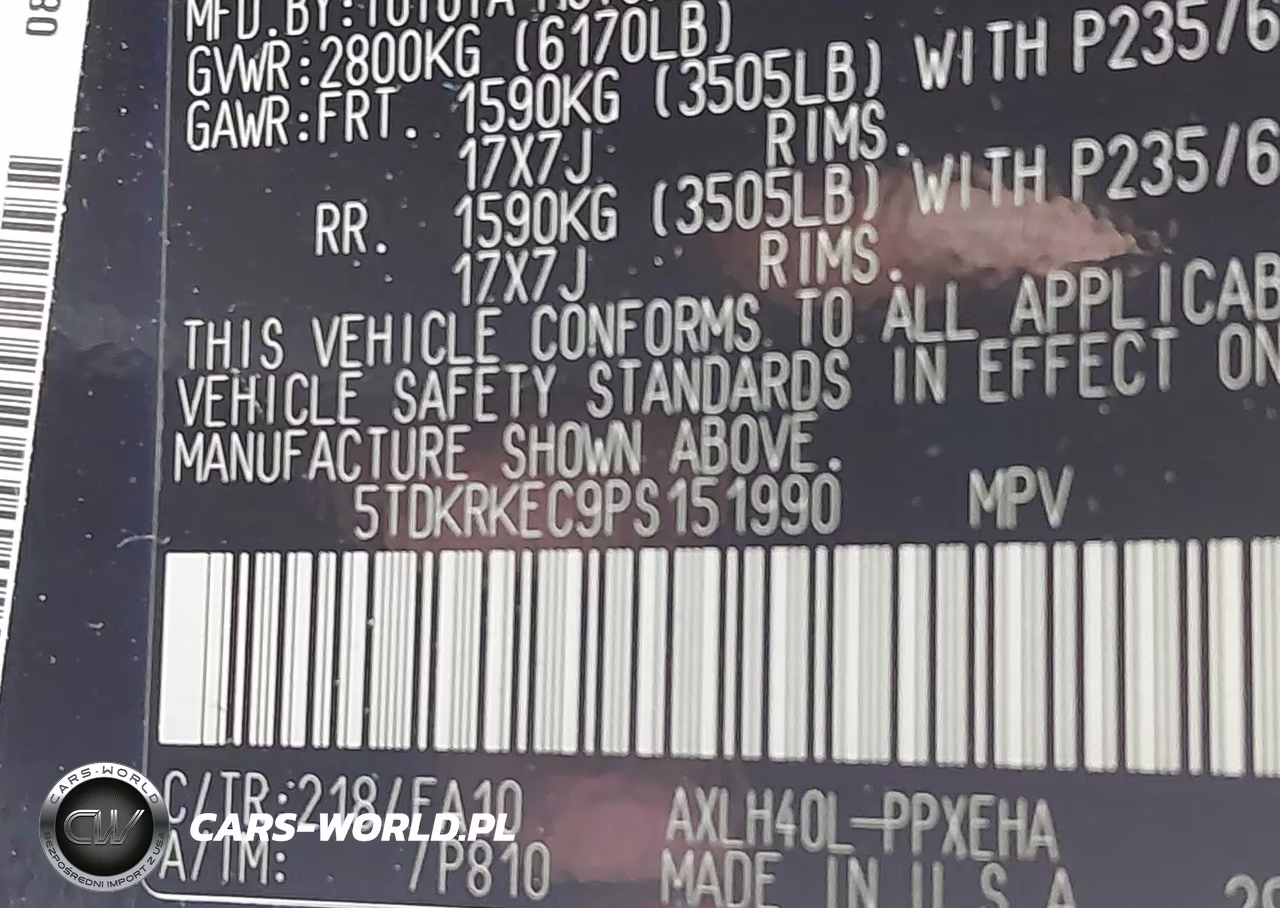 2023 Toyota Sienna Le VIN:5TDKRKEC9PS151990 - 9