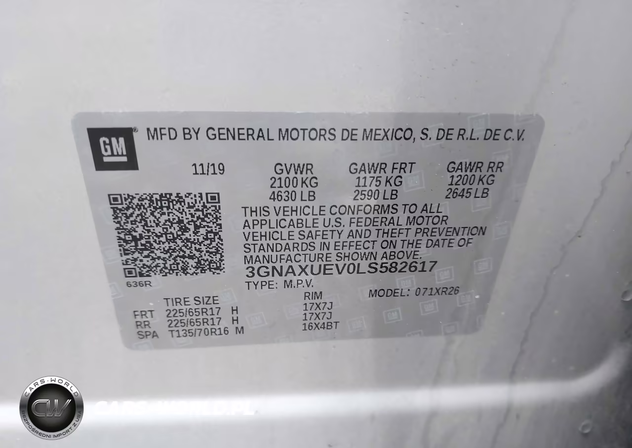 2020 Chevrolet Equinox Awd Lt 1.5L Turbo VIN:3GNAXUEV0LS582617 - 9