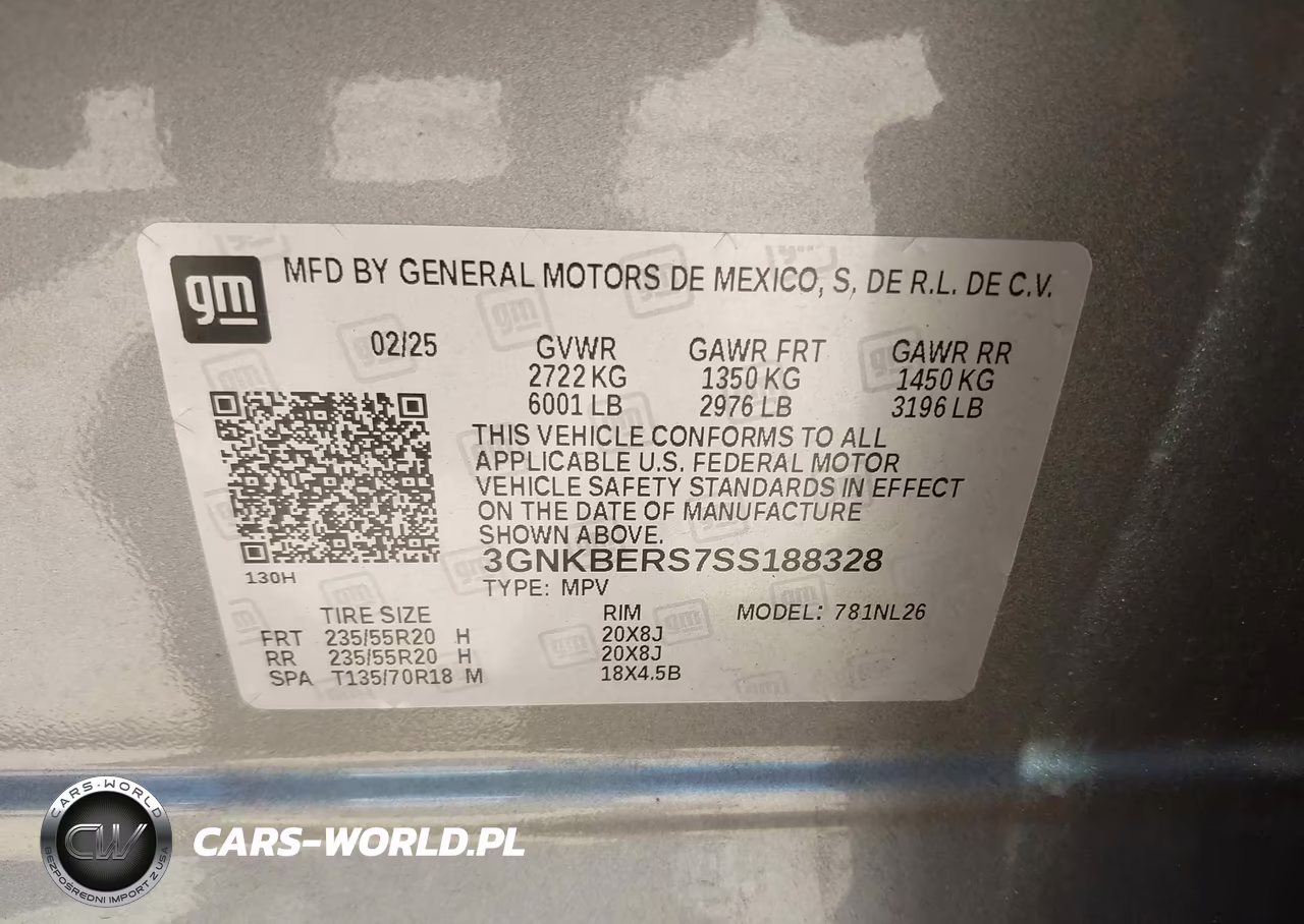 2025 Chevrolet Blazer Fwd Rs VIN:3GNKBERS7SS188328 - 9