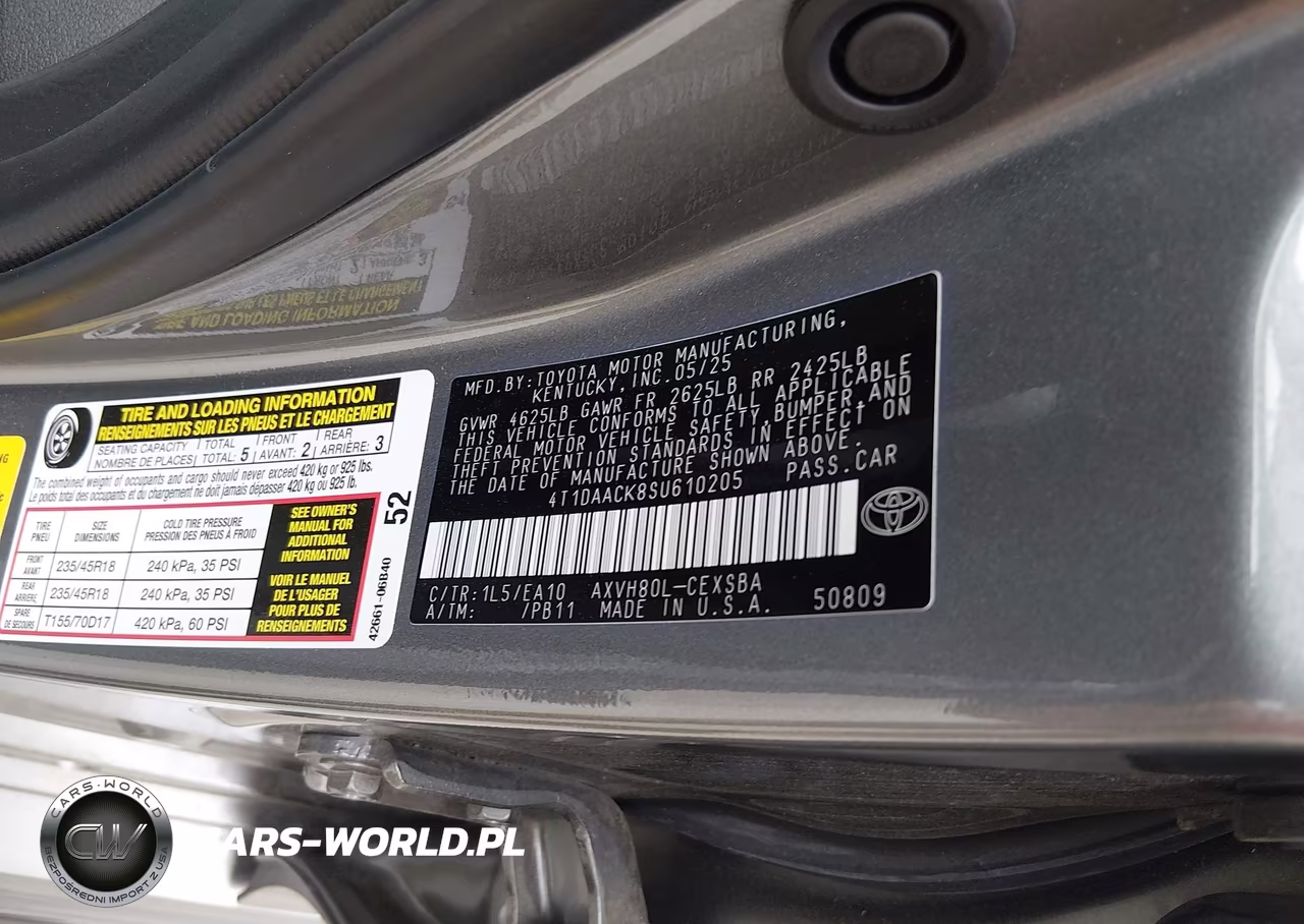 2025 Toyota Camry Se VIN:4T1DAACK8SU610205 - 9