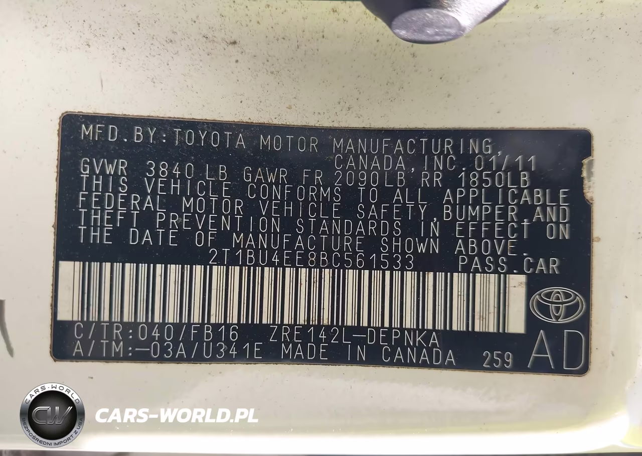 2011 Toyota Corolla Le VIN:2T1BU4EE8BC561533 - 9