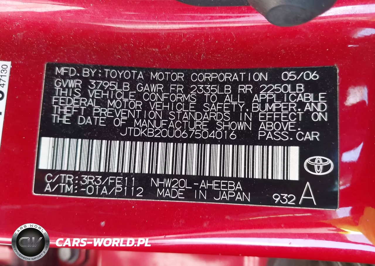 2006 Toyota Prius VIN:JTDKB20U067504016 - 9
