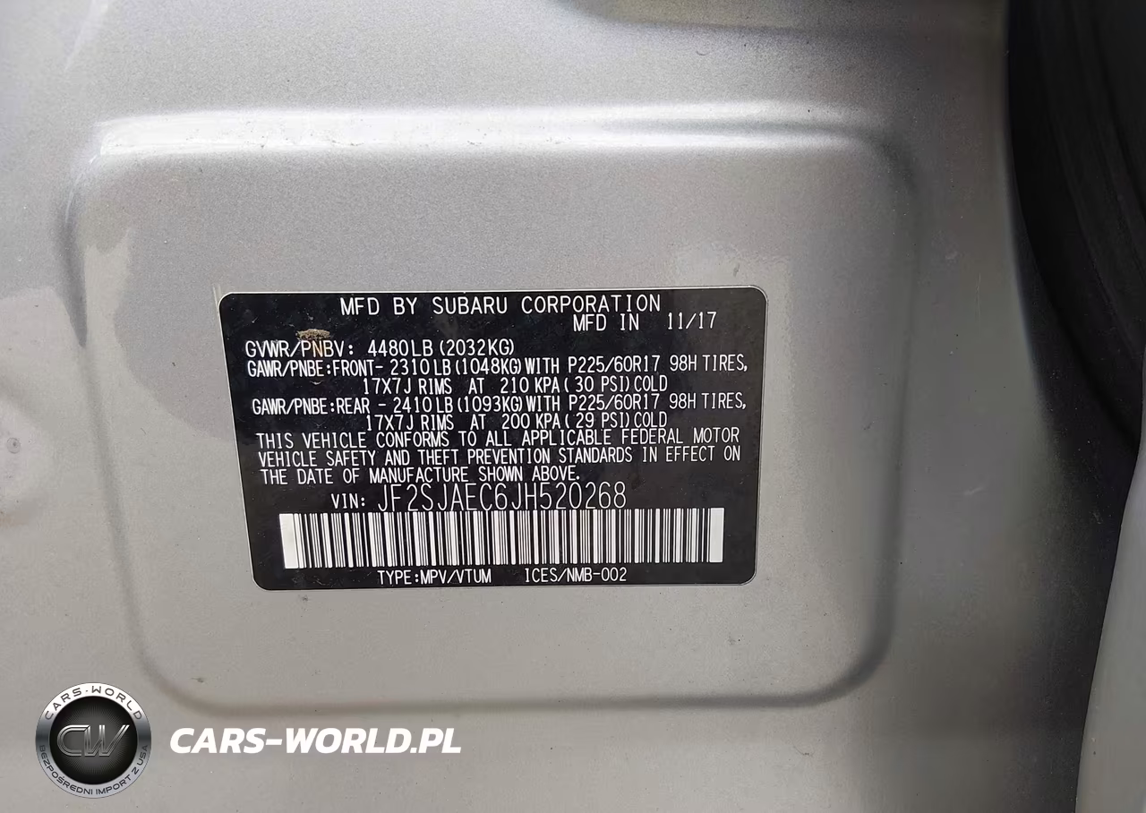 2018 Subaru Forester 2.5I Premium VIN:JF2SJAEC6JH520268 - 9