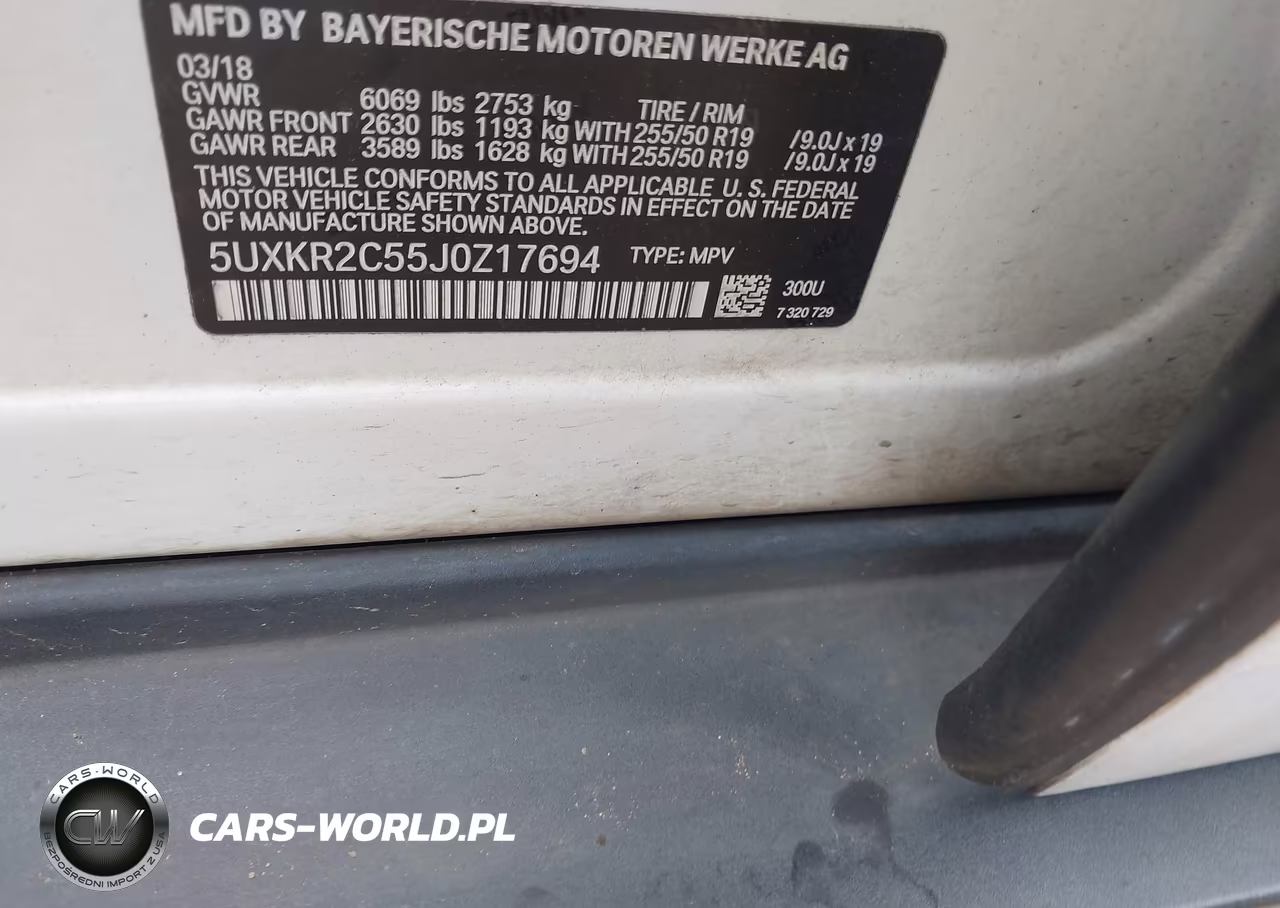2018 BMW X5 Sdrive35I VIN:5UXKR2C55J0Z17694 - 9