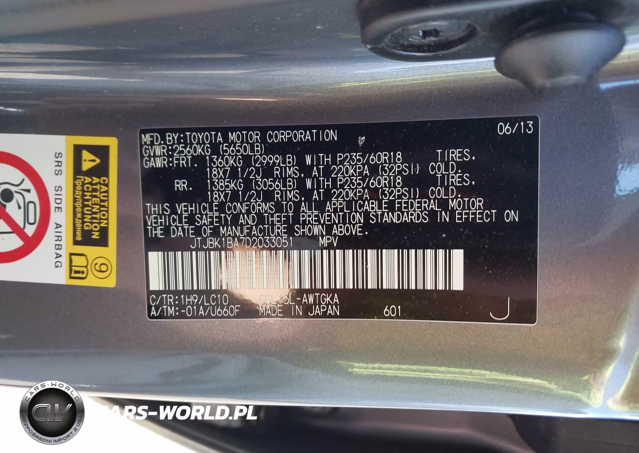 2013 Lexus Rx 350 VIN:JTJBK1BA7D2033051 - 9
