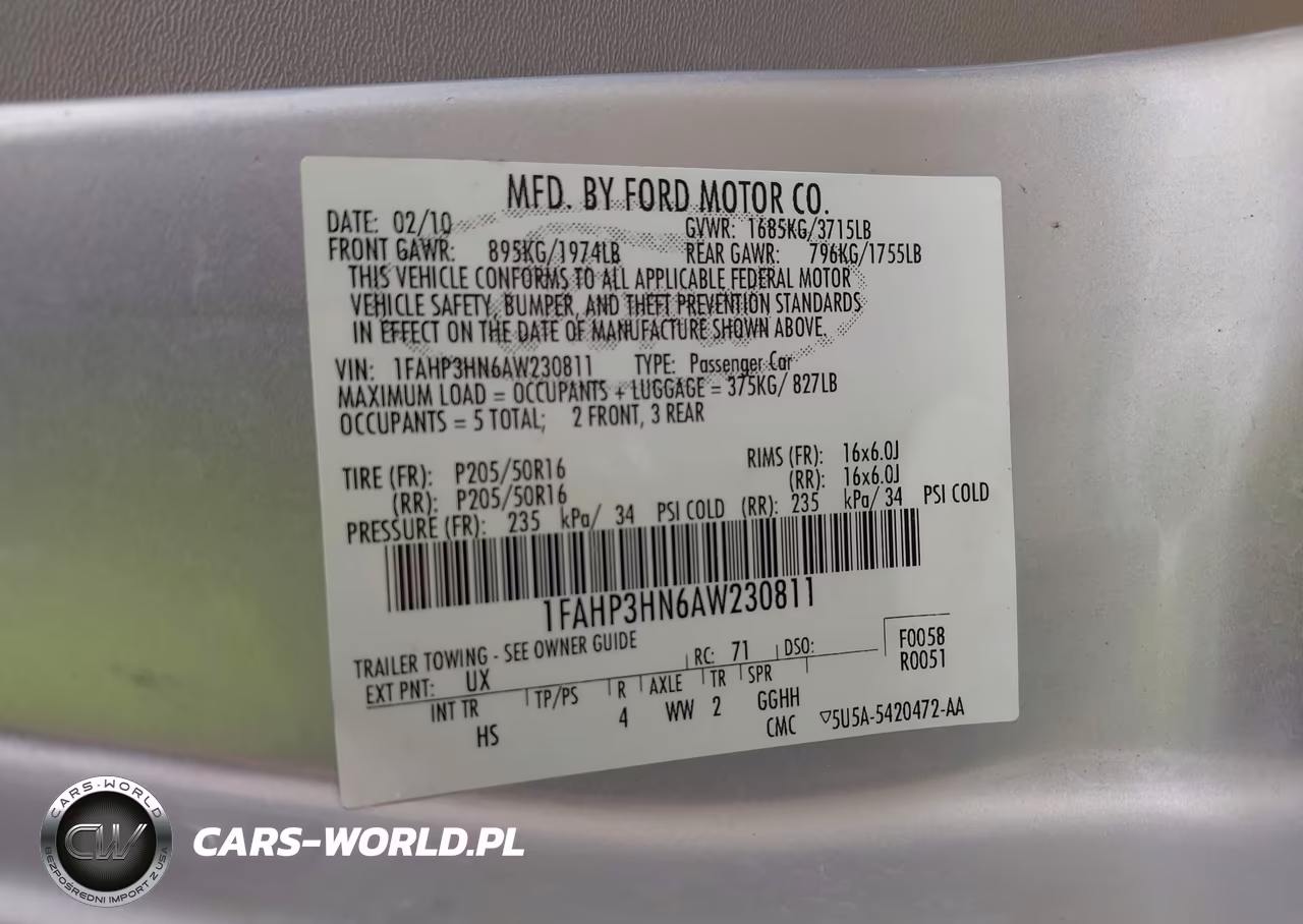 2010 Ford Focus Sel VIN:1FAHP3HN6AW230811 - 9