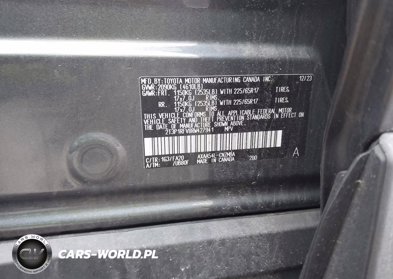 2024 Toyota Rav4 Xle VIN:2T3P1RFV8RW427941 - 9