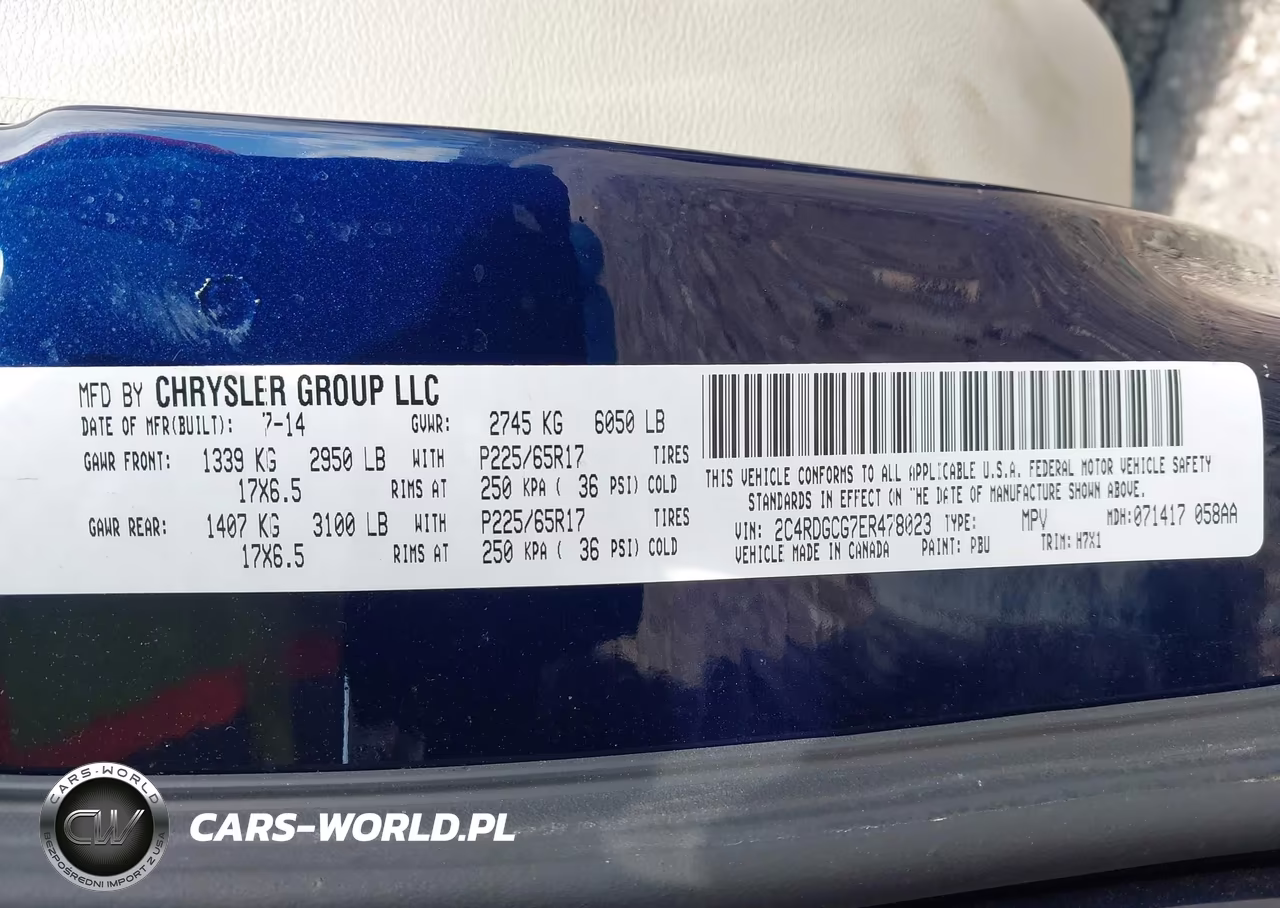 2014 Dodge Grand Caravan Sxt VIN:2C4RDGCG7ER478023 - 9