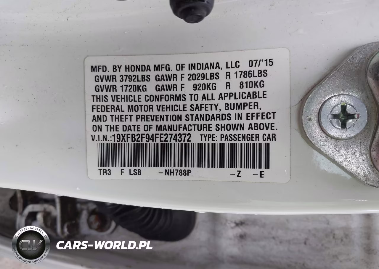 2015 Honda Civic Ex-L VIN:19XFB2F94FE274372 - 9