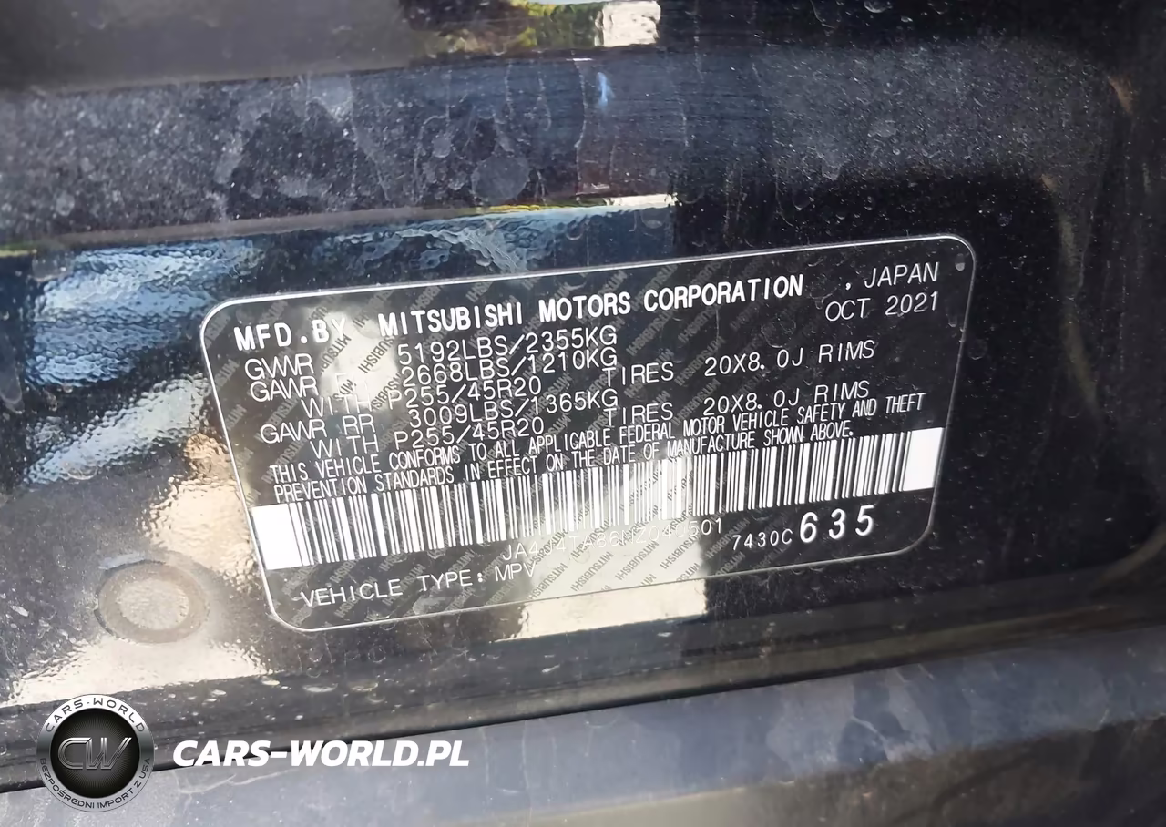 2022 Mitsubishi Outlander Es 2.5 S-Awc VIN:JA4J4TA86NZ040501 - 9