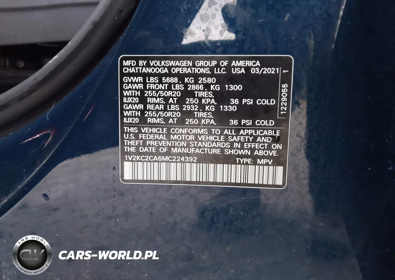 2021 Volkswagen Atlas Cross Sport 2.0T Se W-Technology VIN:1V2KC2CA6MC224392 - 9