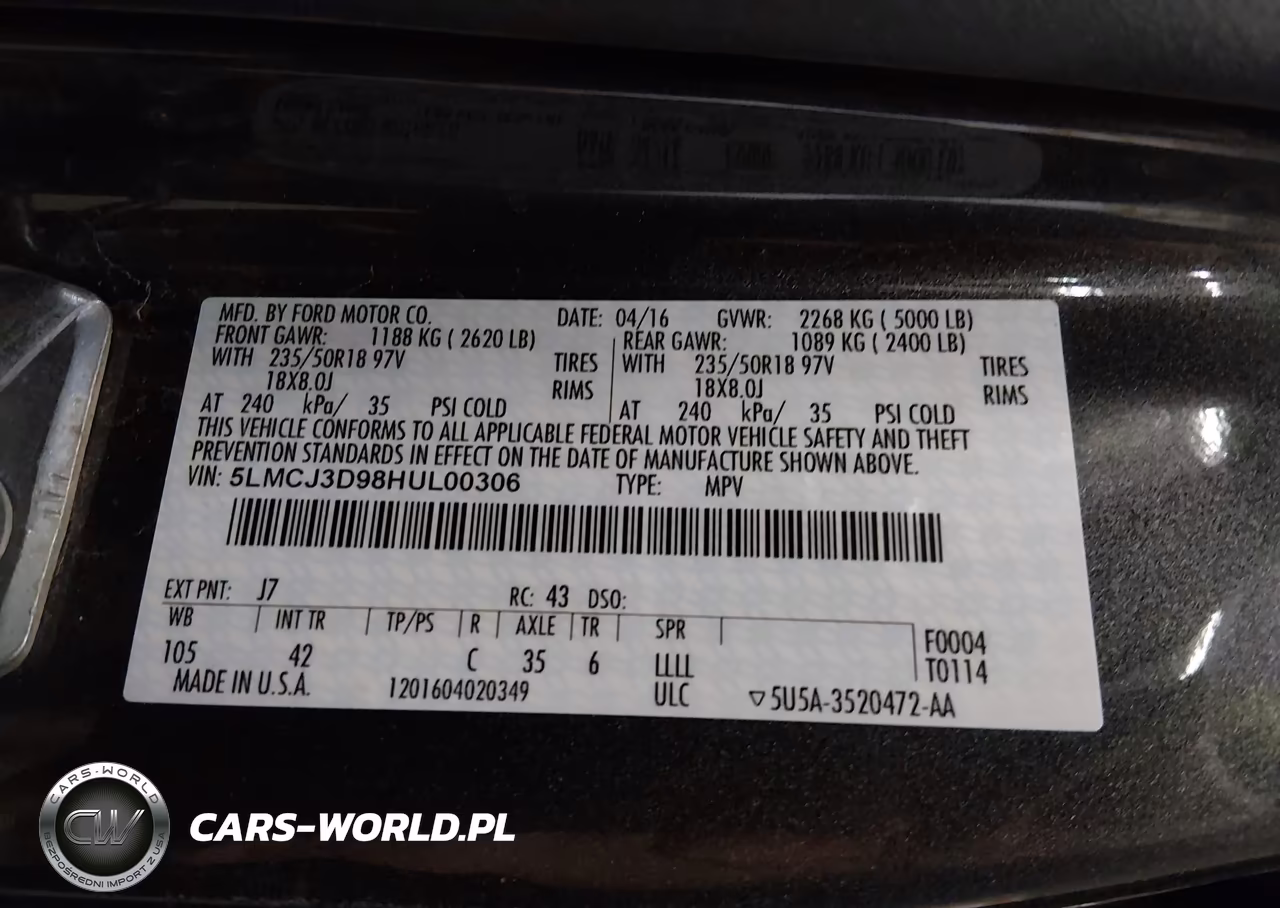 2017 Lincoln Mkc Reserve VIN:5LMCJ3D98HUL00306 - 9