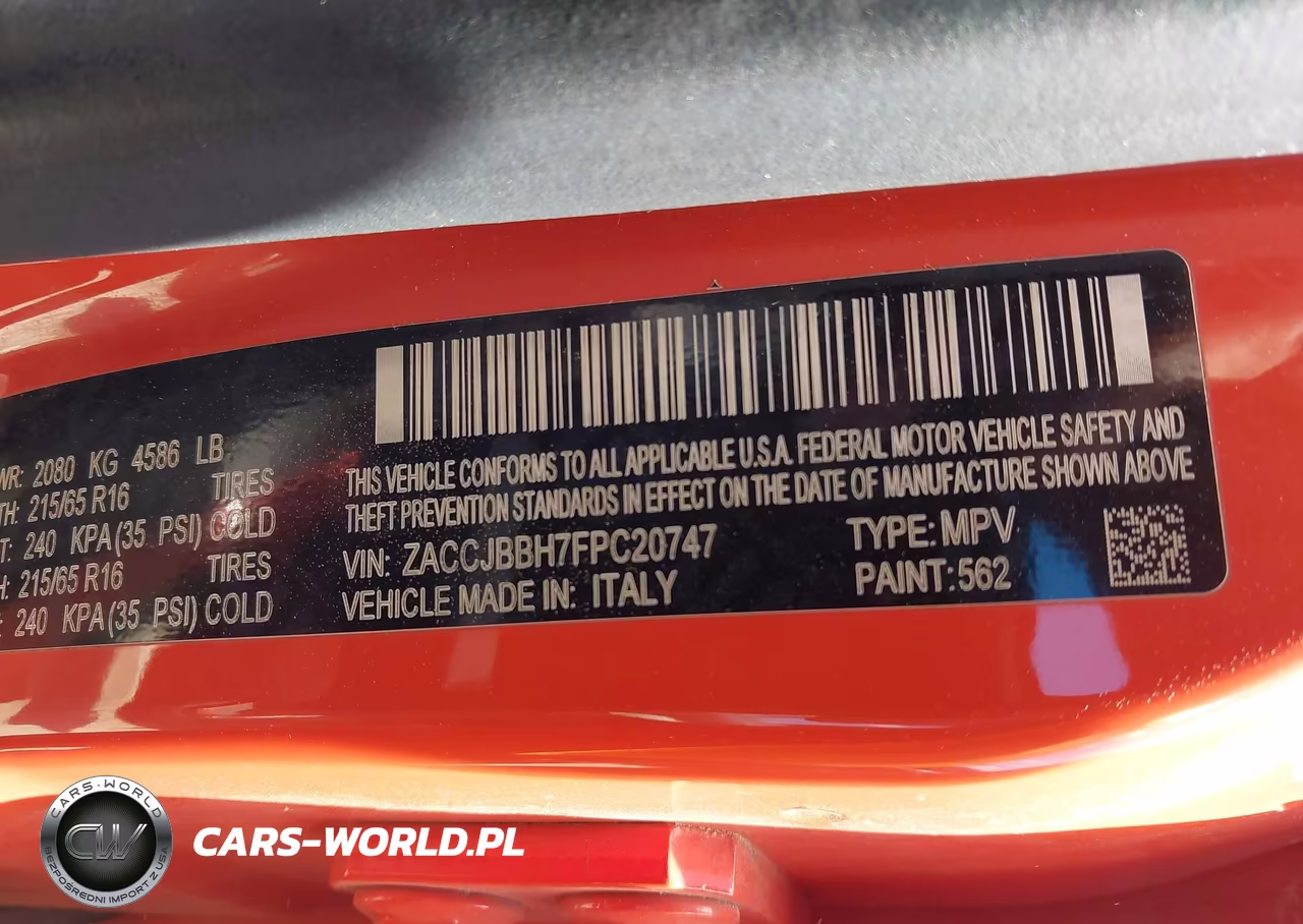 2015 Jeep Renegade Latitude VIN:ZACCJBBH7FPC20747 - 9