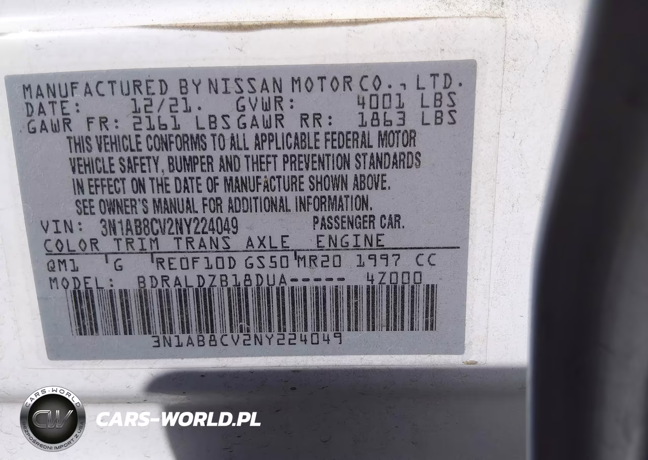 2022 Nissan Sentra Sv Xtronic Cvt VIN:3N1AB8CV2NY224049 - 9