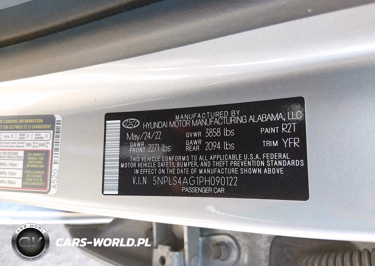 2023 Hyundai Elantra Sel VIN:5NPLS4AG1PH090122 - 9