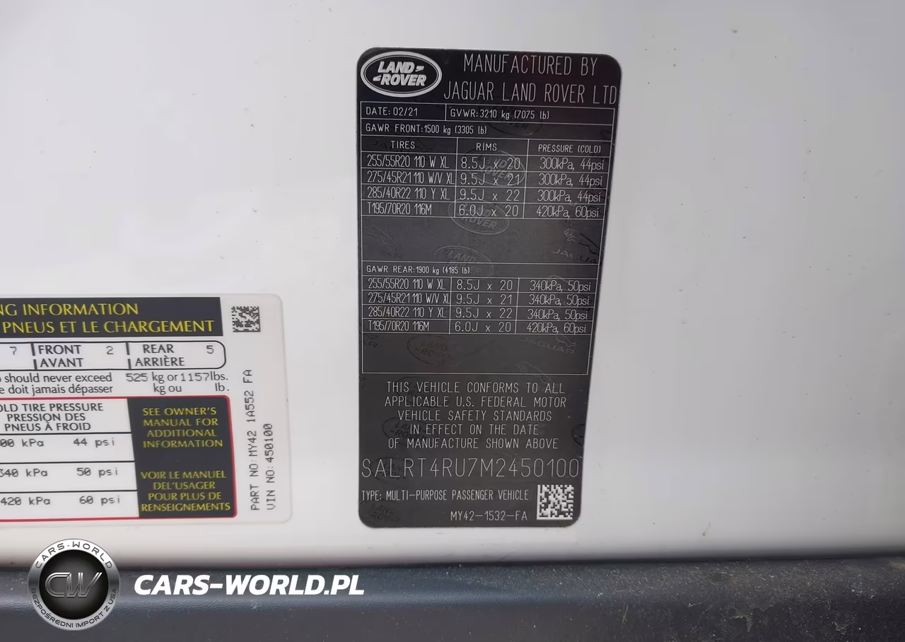 2021 Land Rover Discovery P360 S R-Dynamic VIN:SALRT4RU7M2450100 - 9