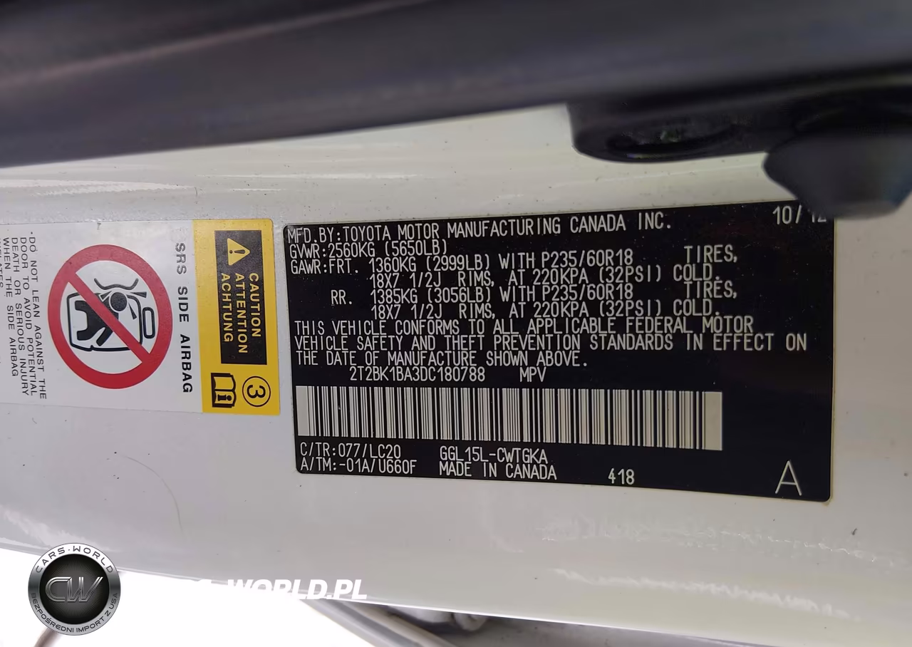 2013 Lexus Rx 350 VIN:2T2BK1BA3DC180788 - 9