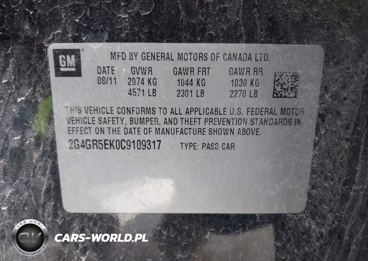 2012 Buick Regal VIN:2G4GR5EK0C9109317 - 9