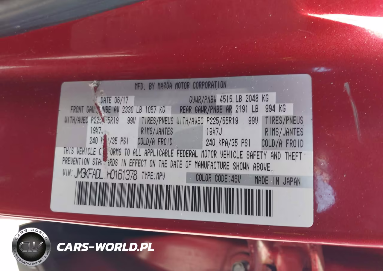 2017 Mazda Cx-5 Grand Touring VIN:JM3KFADL1H0161378 - 9