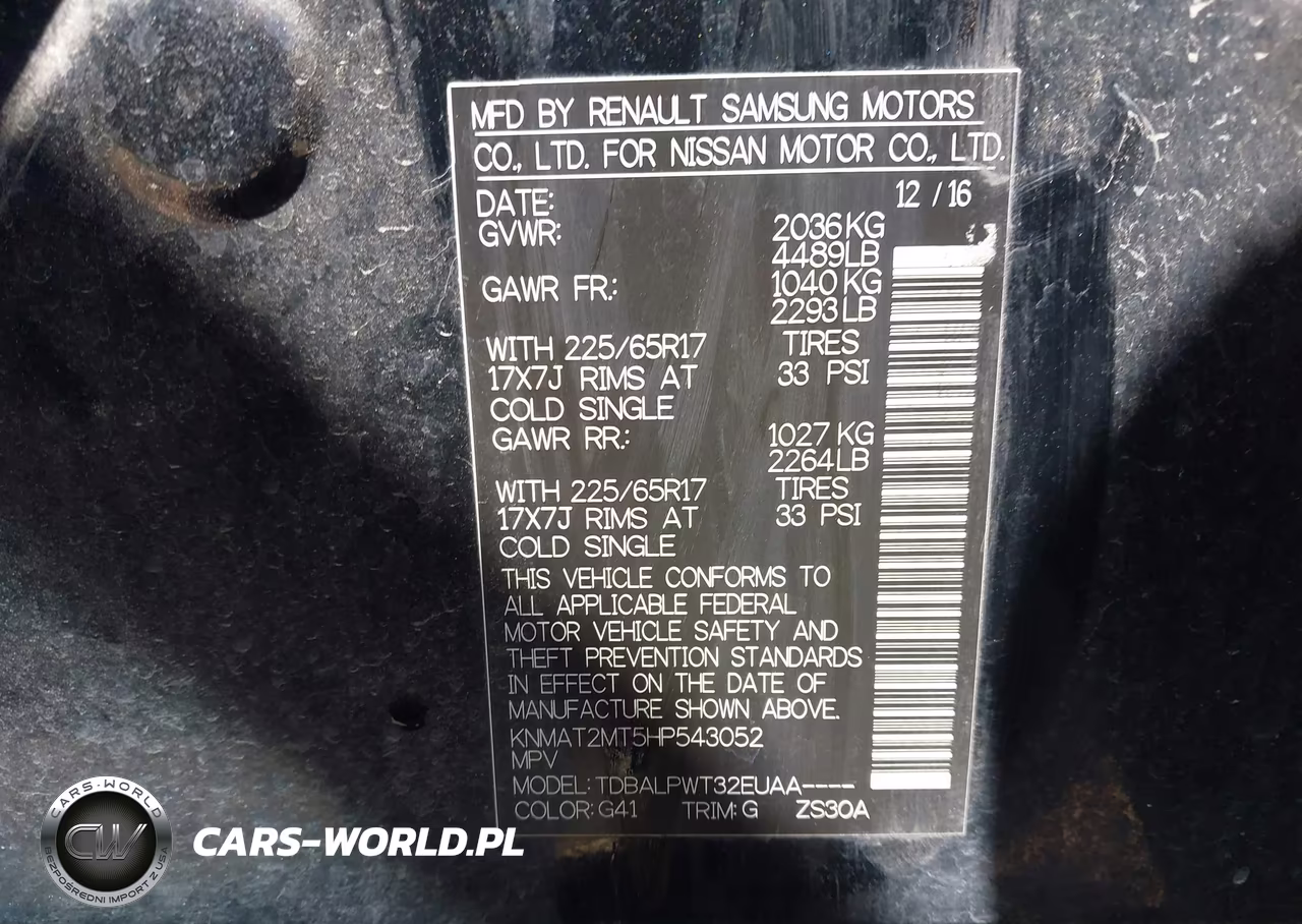 2017 Nissan Rogue S VIN:KNMAT2MT5HP543052 - 9