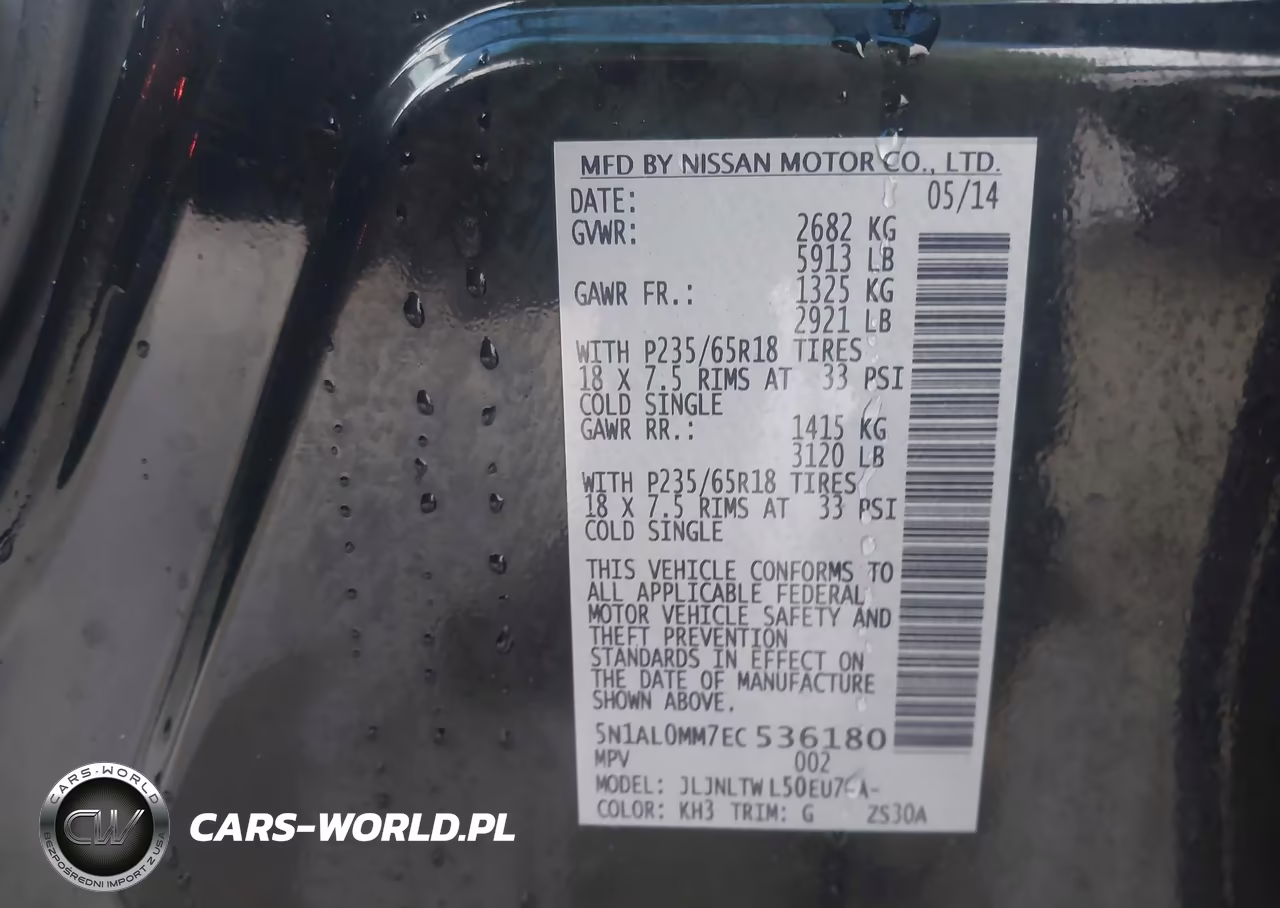 2014 Infiniti Qx60 VIN:5N1AL0MM7EC536180 - 9
