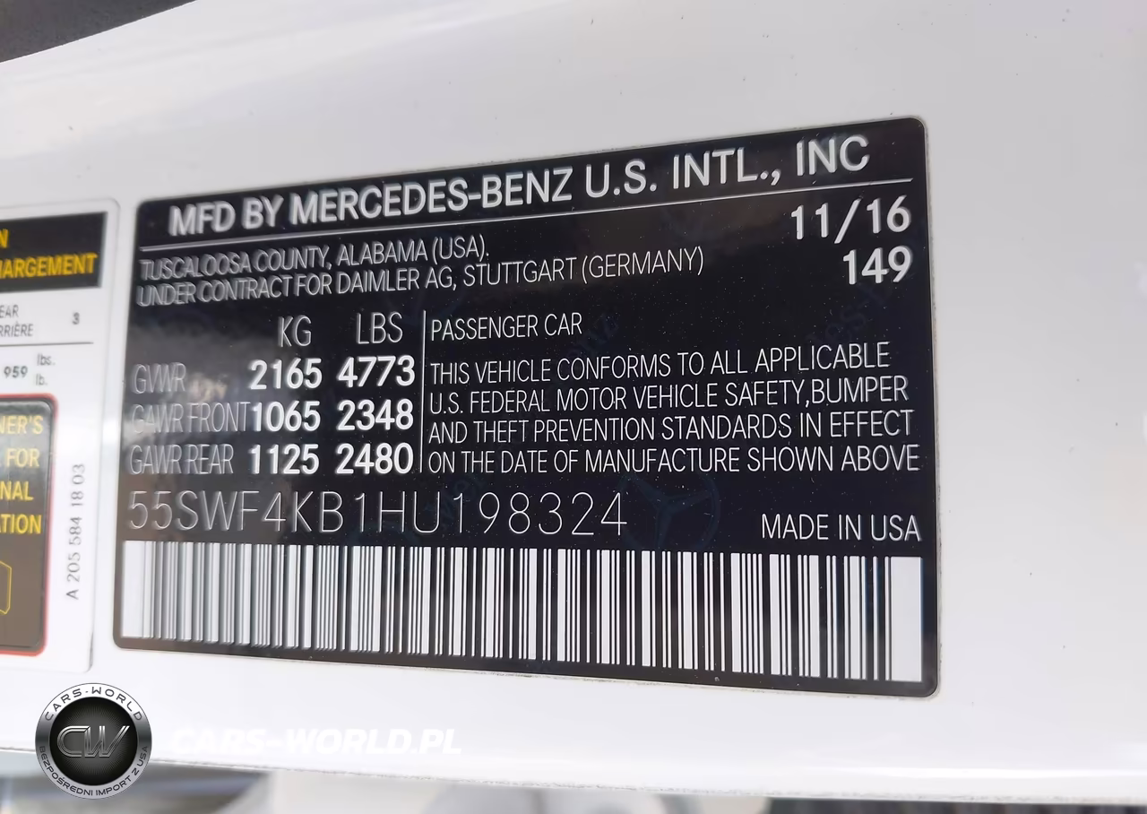 2017 Mercedes-Benz C 300 4Matic VIN:55SWF4KB1HU198324 - 9