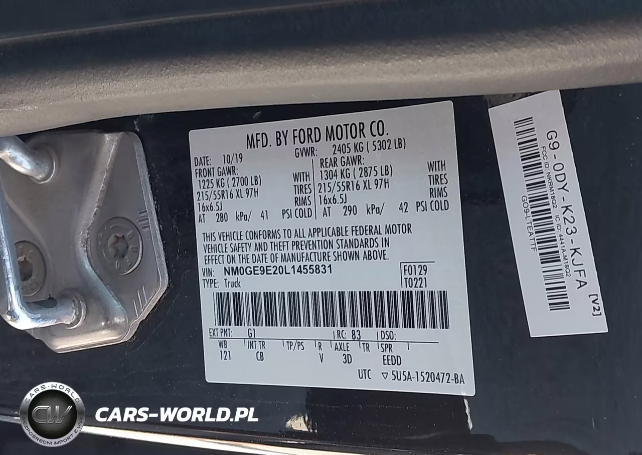 2020 Ford Transit Connect Xl Passenger VIN:NM0GE9E20L1455831 - 9