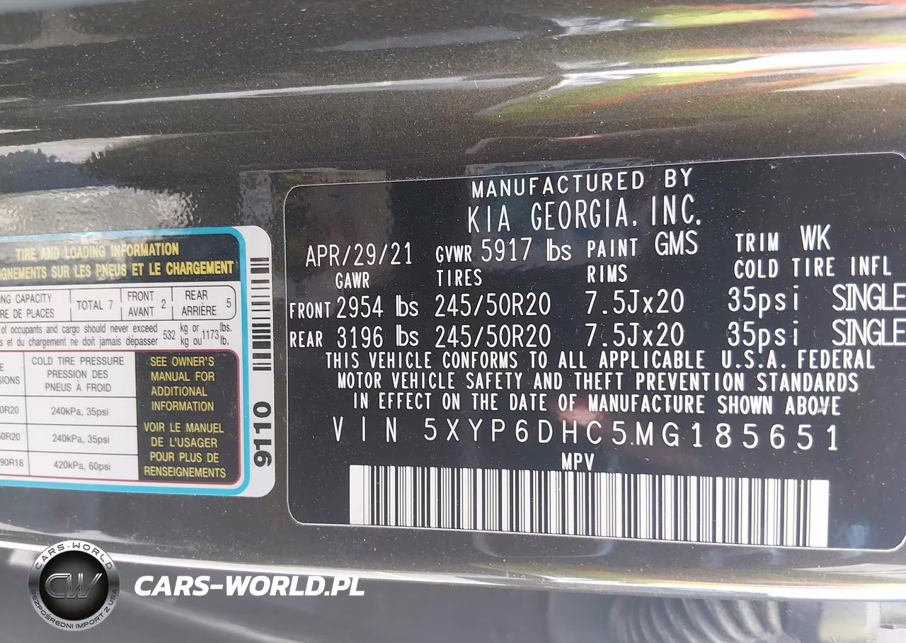 2021 Kia Telluride S VIN:5XYP6DHC5MG185651 - 9