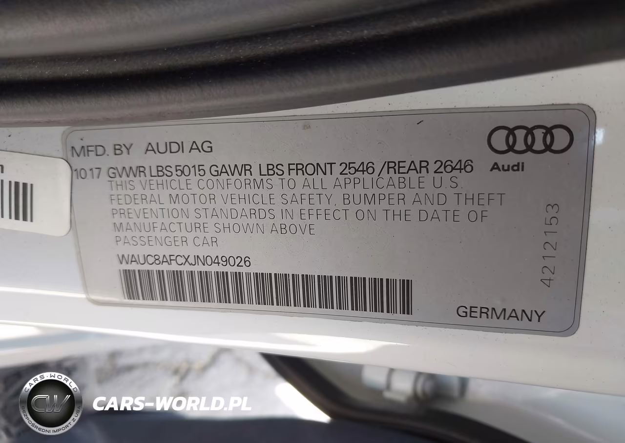2018 Audi A6 2.0T Premium-2.0T Sport VIN:WAUC8AFCXJN049026 - 9