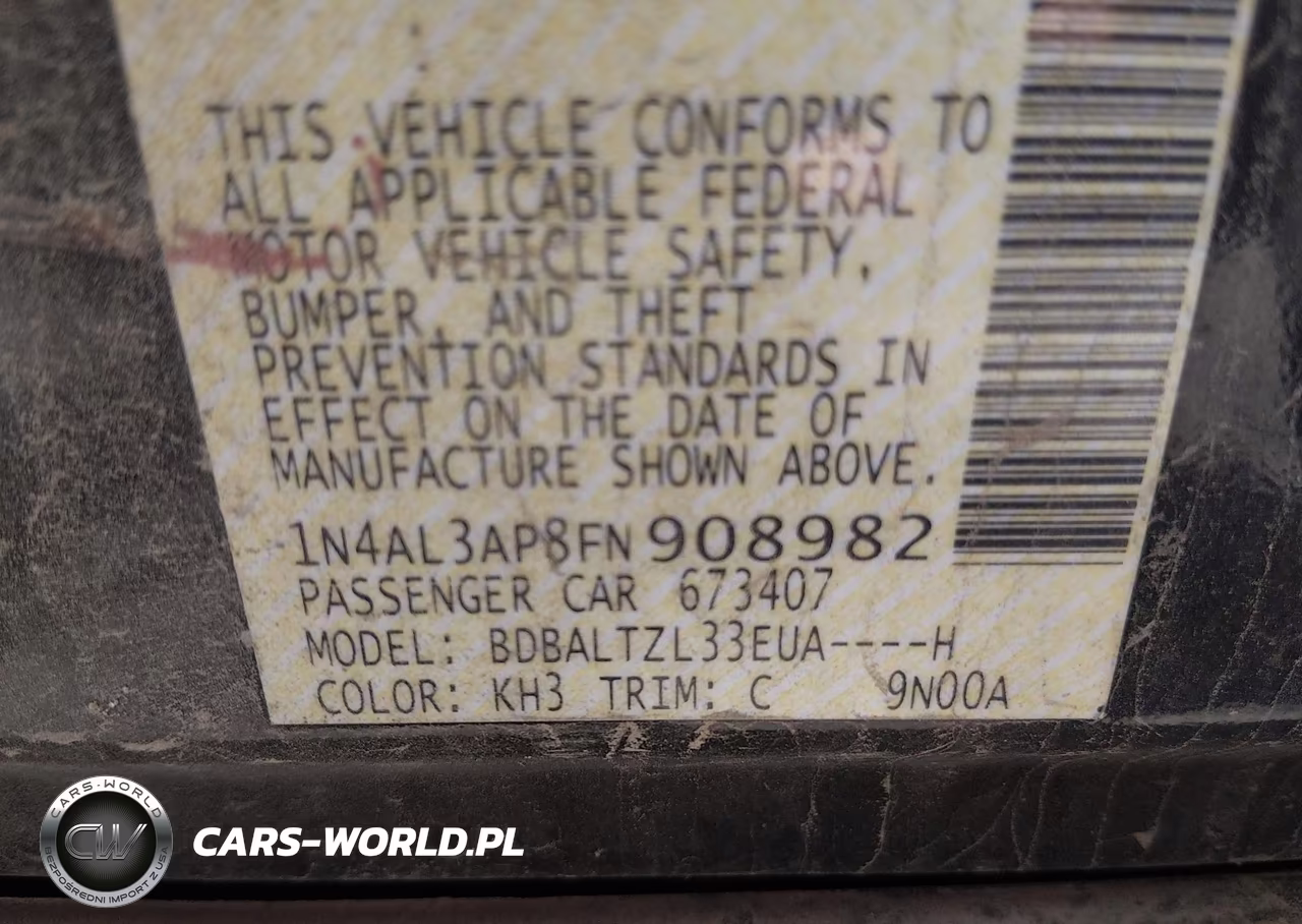 2015 Nissan Altima 2.5 Sl VIN:1N4AL3AP8FN908982 - 9