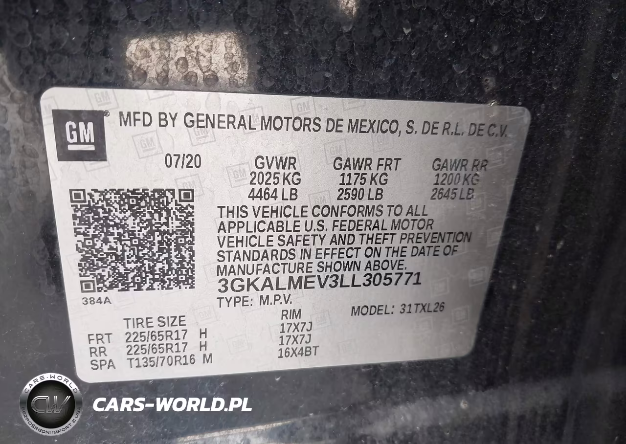 2020 GMC Terrain Fwd Sle VIN:3GKALMEV3LL305771 - 9