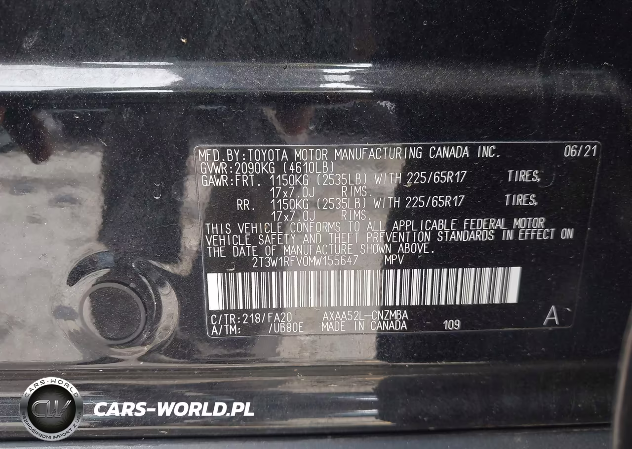 2021 Toyota Rav4 Xle VIN:2T3W1RFV0MW155647 - 9