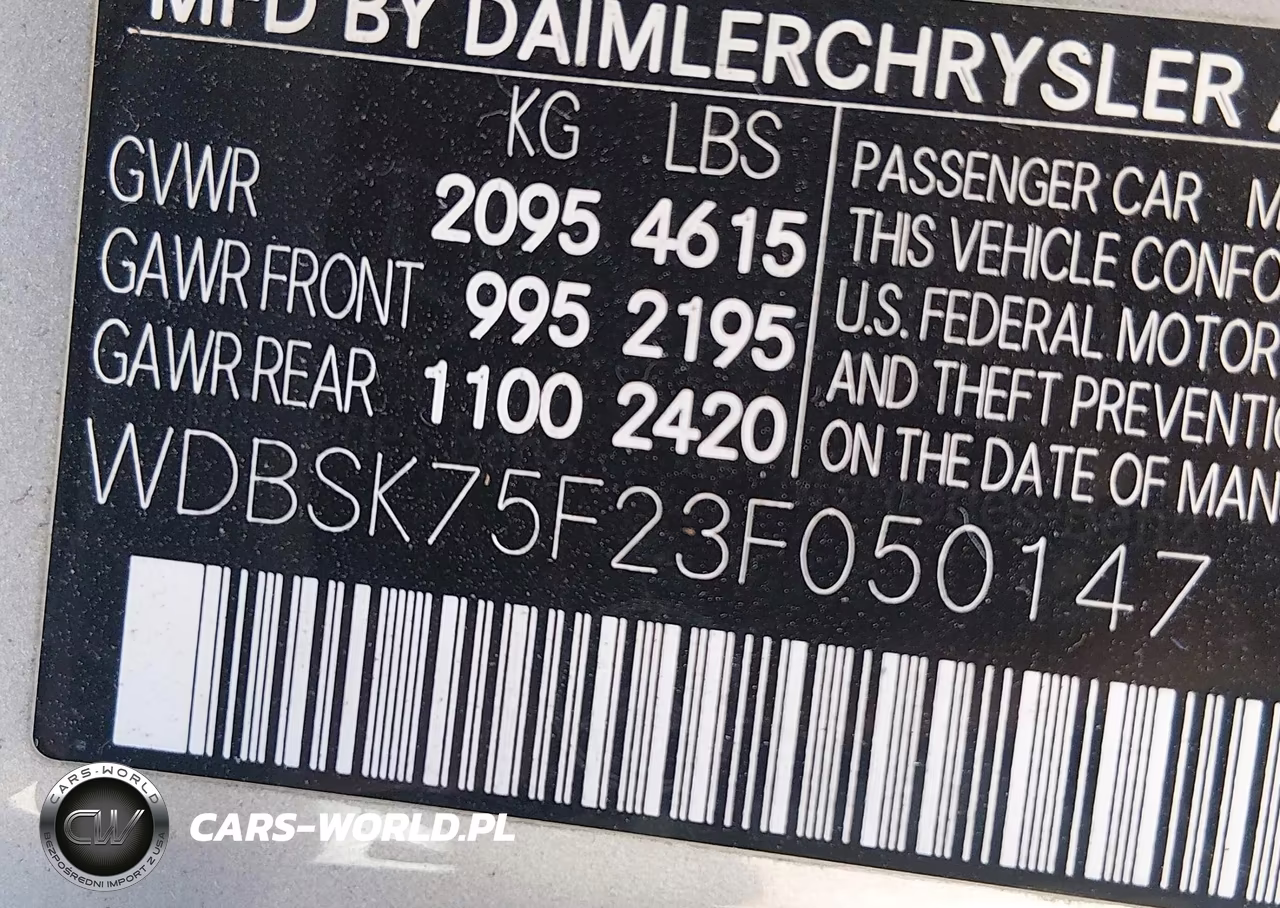 2003 Mercedes-Benz Sl 500 VIN:WDBSK75F23F050147 - 9