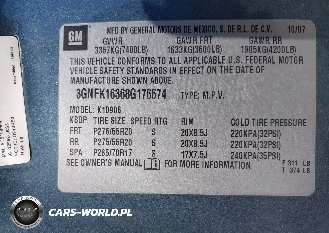2008 Chevrolet Suburban 1500 Ltz VIN:3GNFK16368G176674 - 9