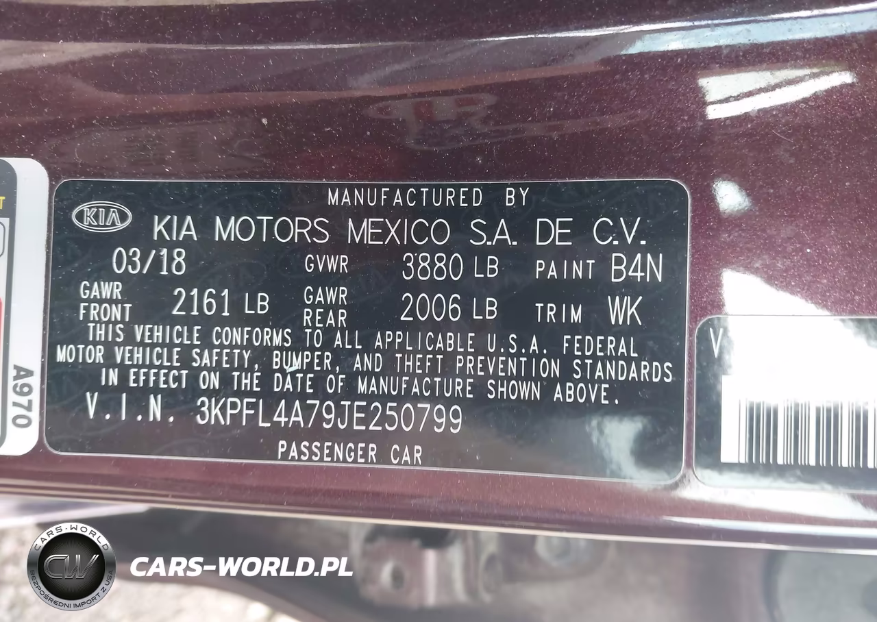 2018 Kia Forte Lx VIN:3KPFL4A79JE250799 - 9