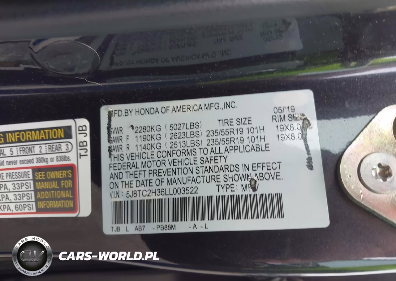 2020 Acura Rdx Standard VIN:5J8TC2H36LL003522 - 9