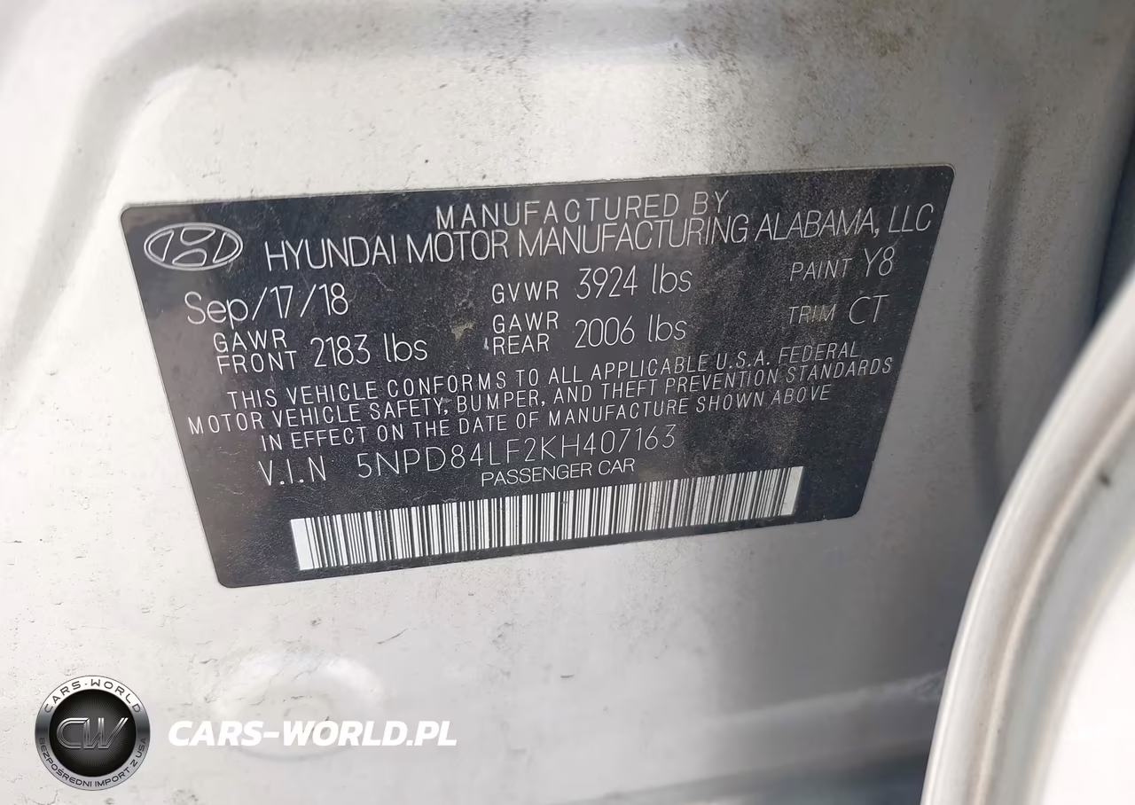 2019 Hyundai Elantra Sel VIN:5NPD84LF2KH407163 - 9