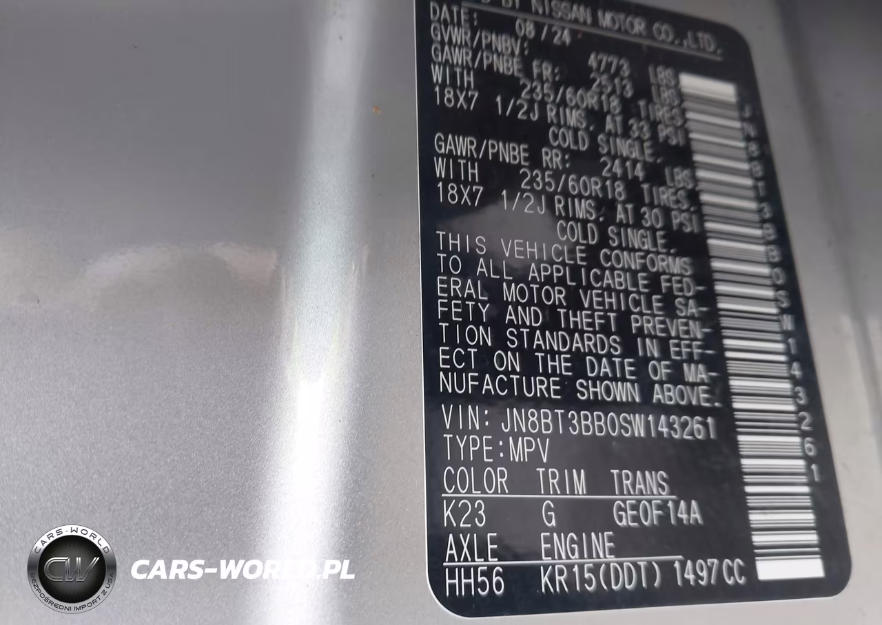 2025 Nissan Rogue Sv Intelligent Awd VIN:JN8BT3BB0SW143261 - 9
