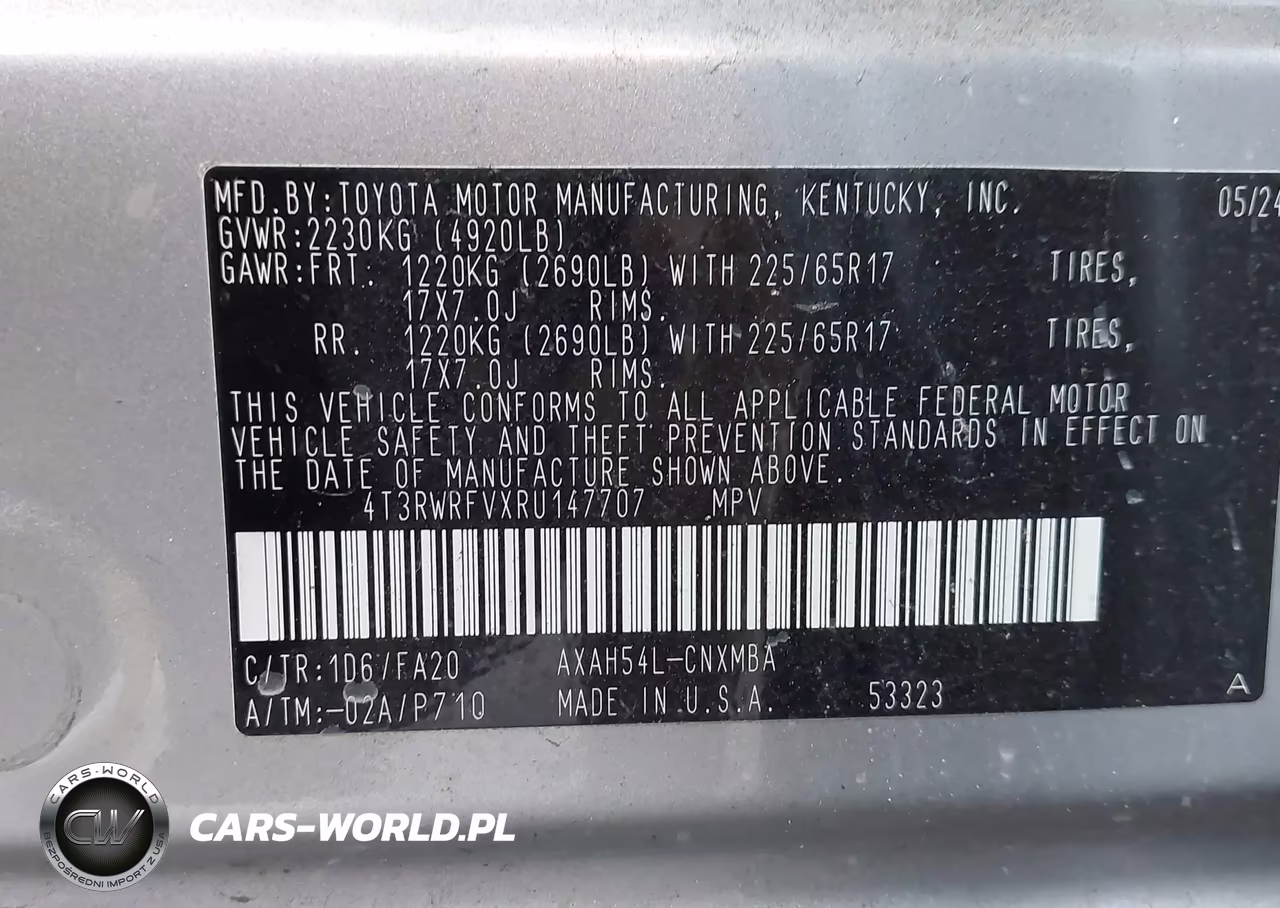2024 Toyota Rav4 Hybrid Xle VIN:4T3RWRFVXRU147707 - 9