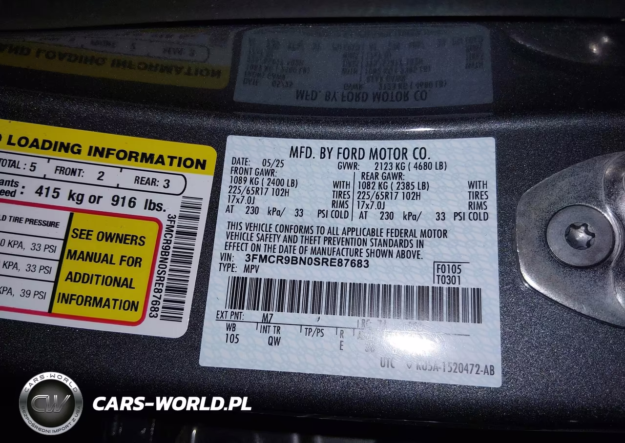 2025 Ford Bronco Sport Big Bend VIN:3FMCR9BN0SRE87683 - 9