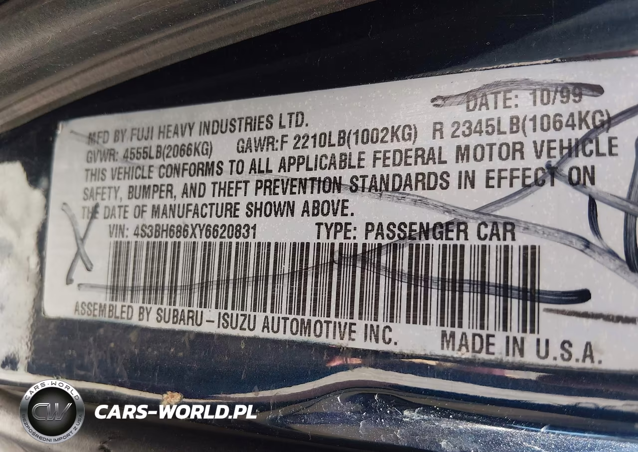 2003 Subaru Outback VIN:4S3BH675536656377 - 9