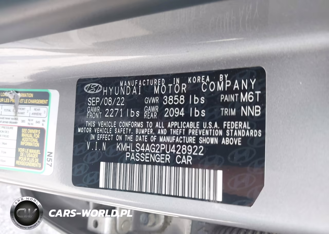 2023 Hyundai Elantra Sel VIN:KMHLS4AG2PU428922 - 9